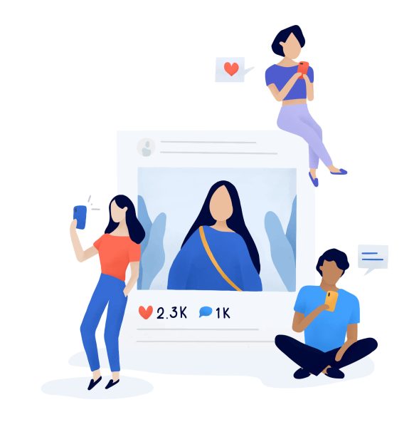 Users following and unfollowing vector